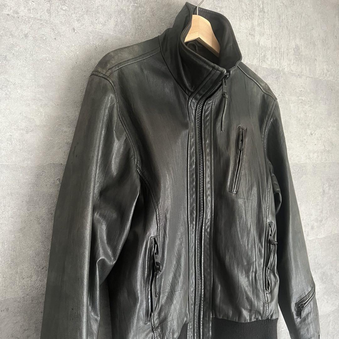 【60％OFF】 WINSTON ROYAL レザージャケット XL 山羊革 フライトジャケット ジャケット・アウター