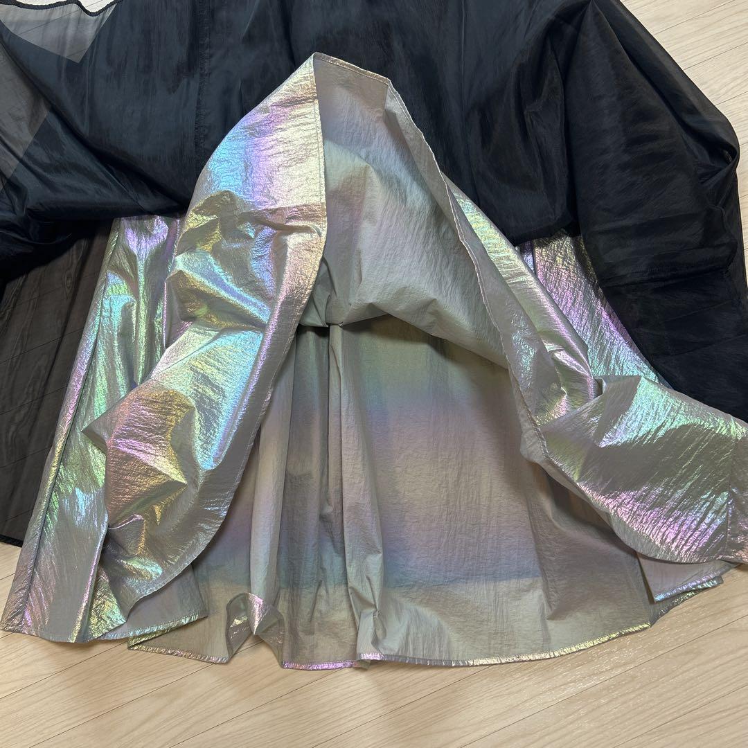 【定価14,000円】 ラディエイト　チュールロングスカート　ブラック　M