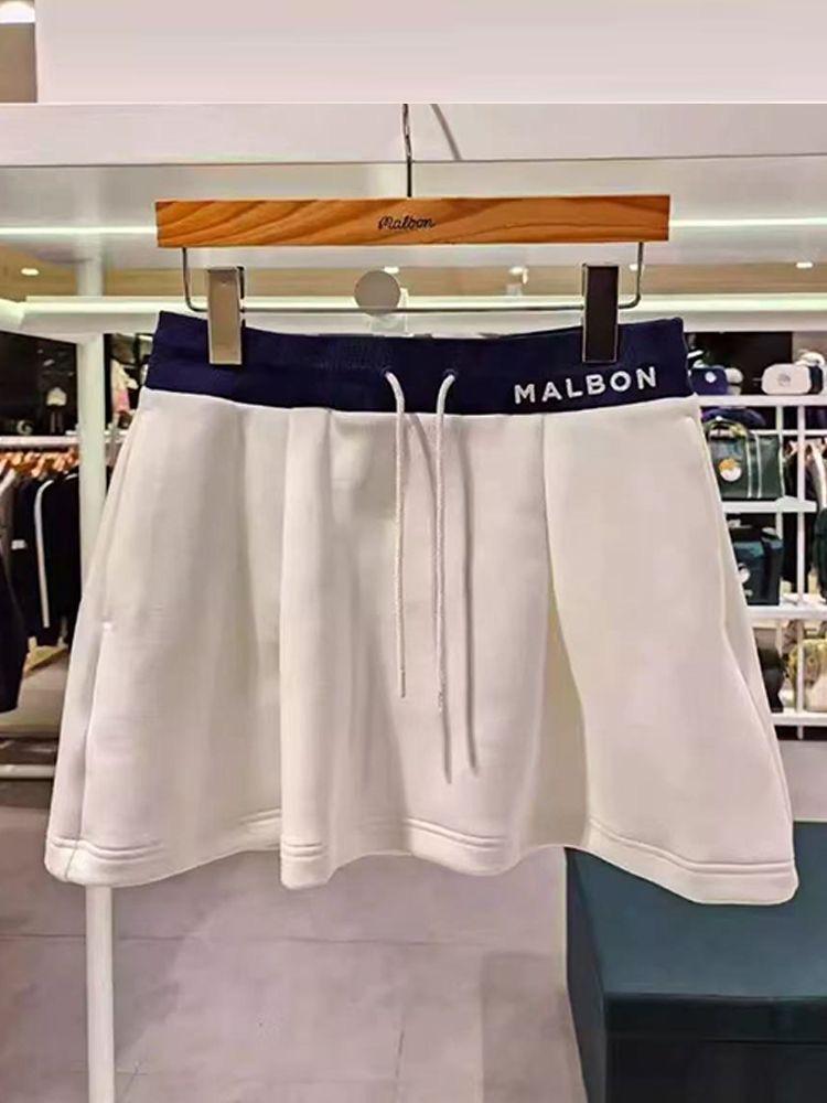 白色S マルボンゴルフ スカート MALBON GOLF スポーツスカート 白色M マルボンゴルフ スカート MALBON GOLF スポーツスカート