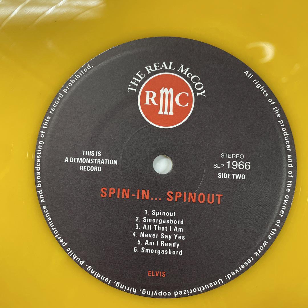 ELVIS SPIN-IN...SPINOUT 新品10\"レコード