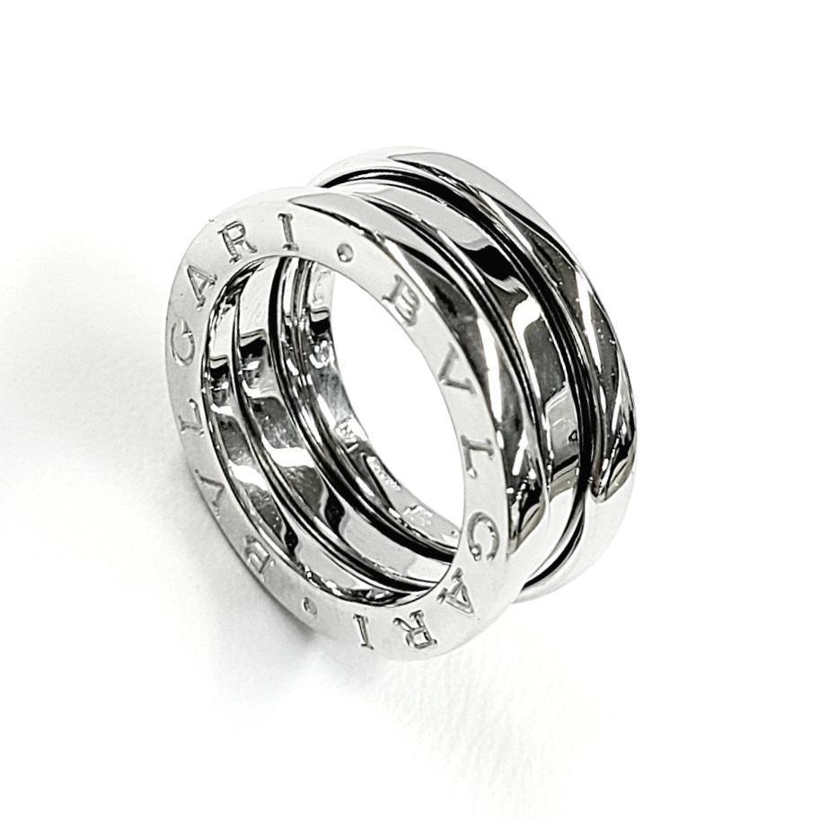 ブルガリ BVLGARI 18金 K18 WG ビーゼロワン リング 7.5号