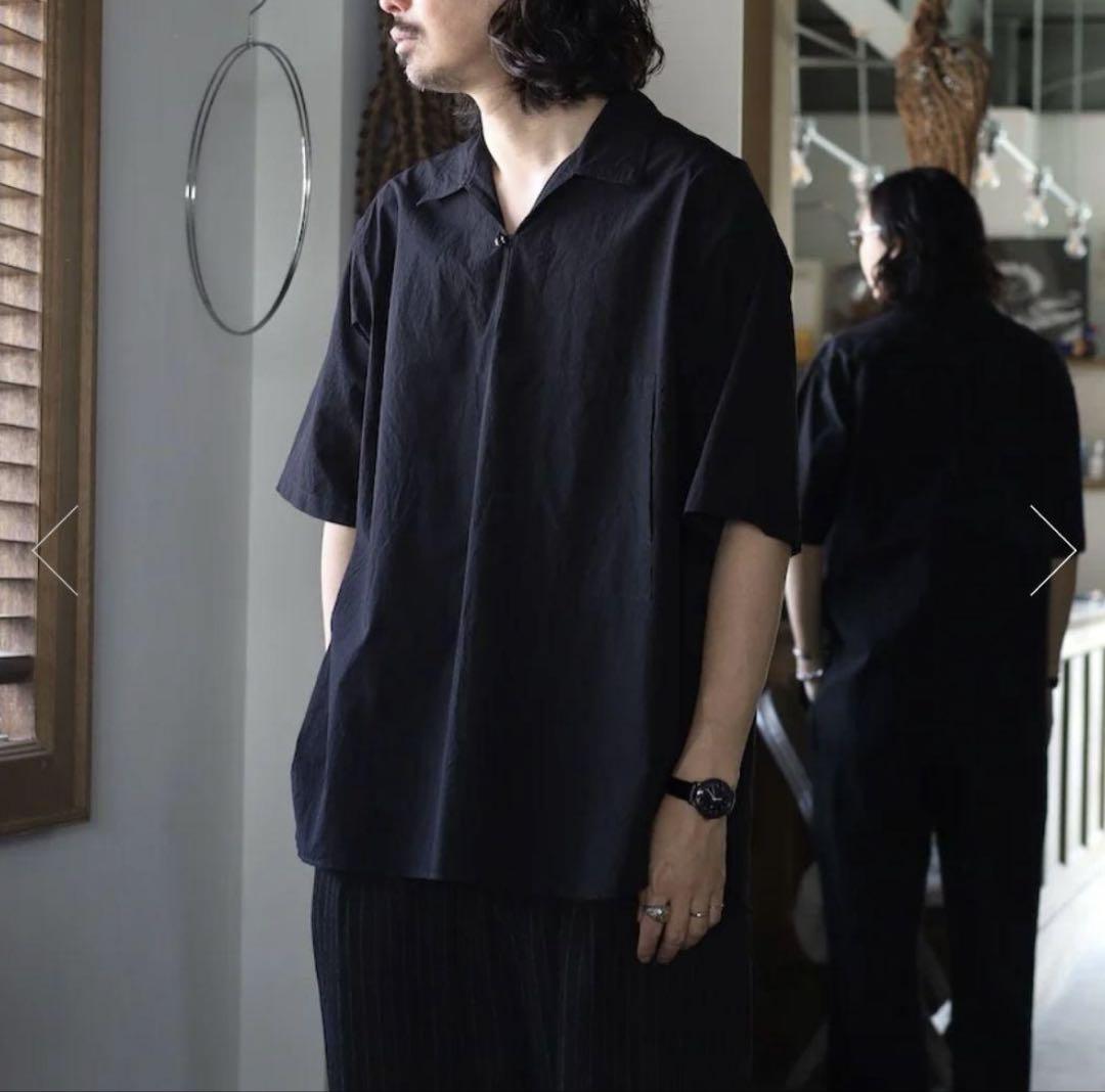 トップス WASHED CHAMBRAY POPLIN SKIPPER SHIRT