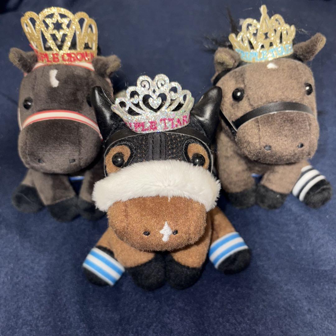 三冠馬 アイドルホースぬいぐるみ セット Sサイズ