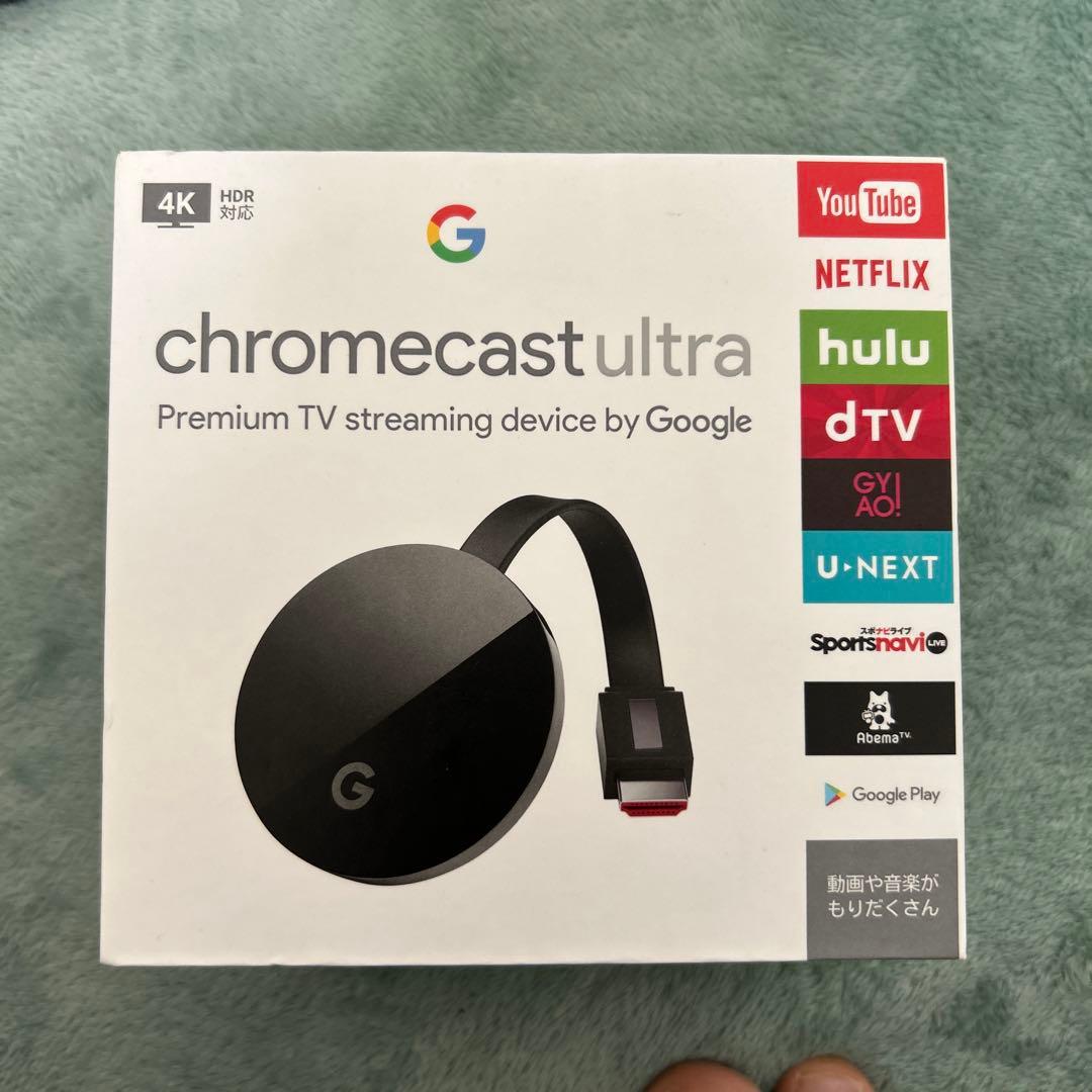 クロームキャスト　ウルトラ　chromecast ultra 4K対応 Google Chromecast ultra 正規品 第三世代 4K対応 GA3A00416A16