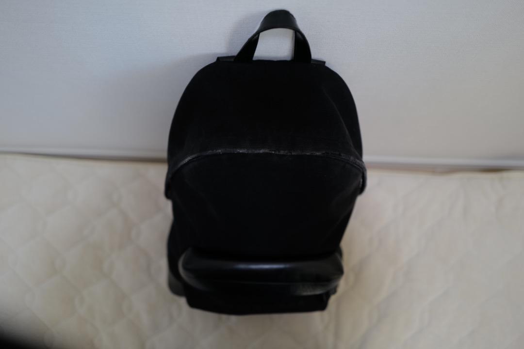 【BALENCIAGA】392007 バックパック 黒 キャンバス レザー