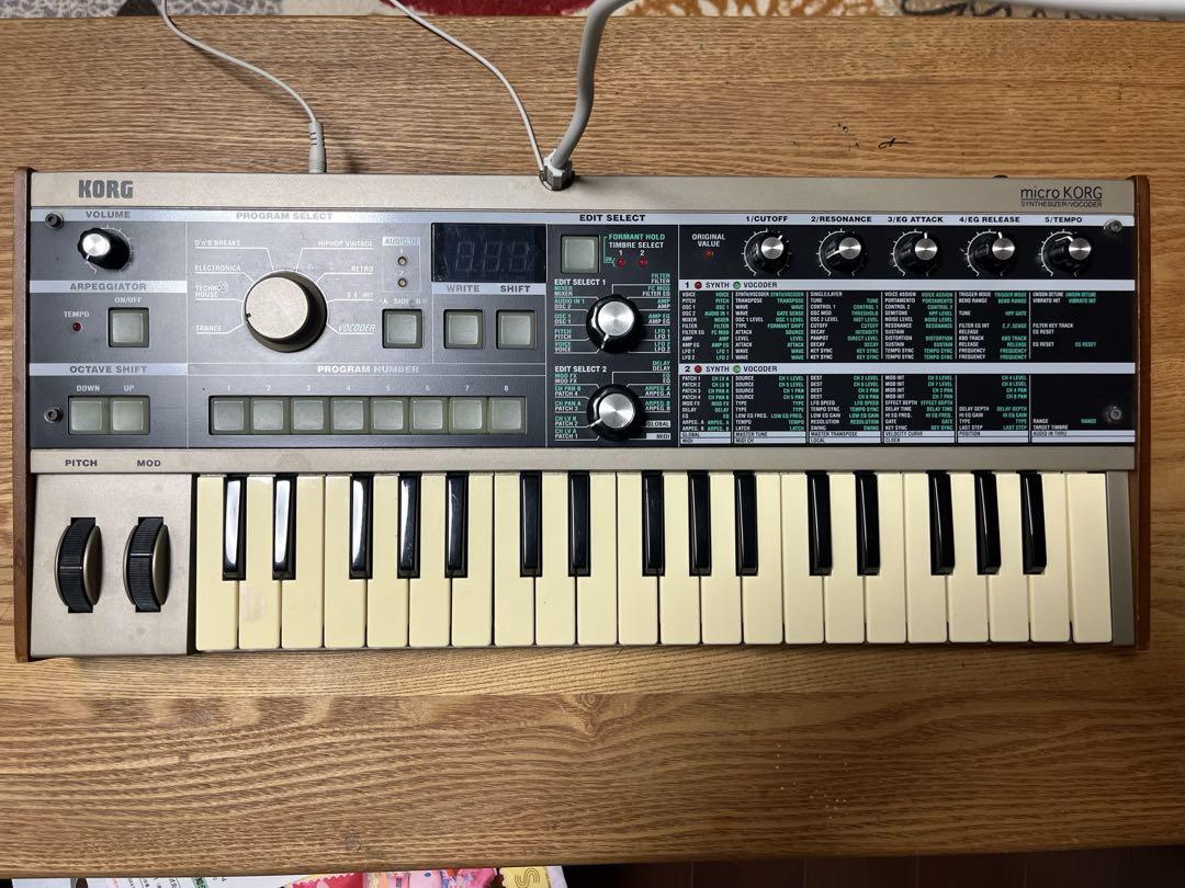 【Junk】KORG microKORG シンセサイザー 37鍵
