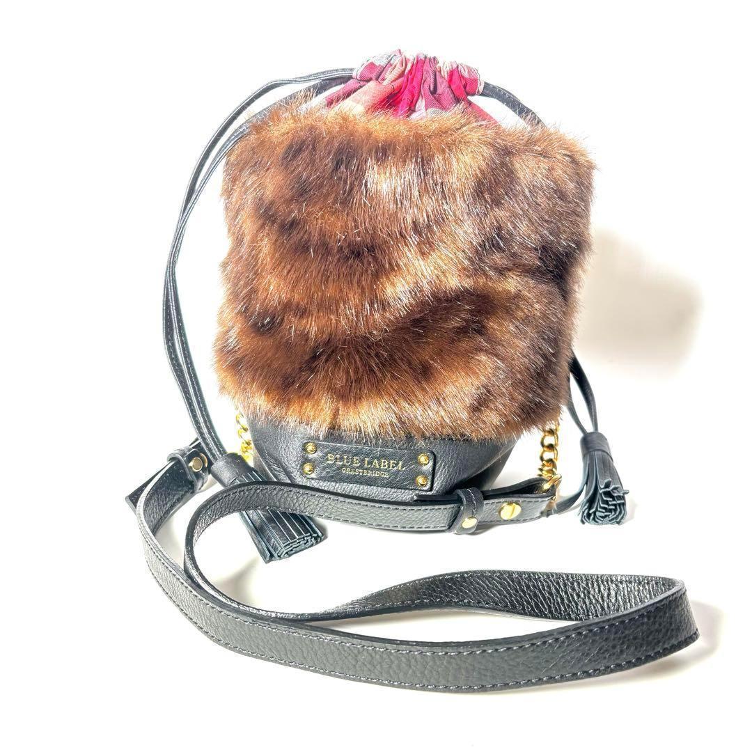 ️ ️ ブルーレーベル クリストブリッジ 巾着 ショルダーバッグBLUE LABEL CRESTBRIDGE