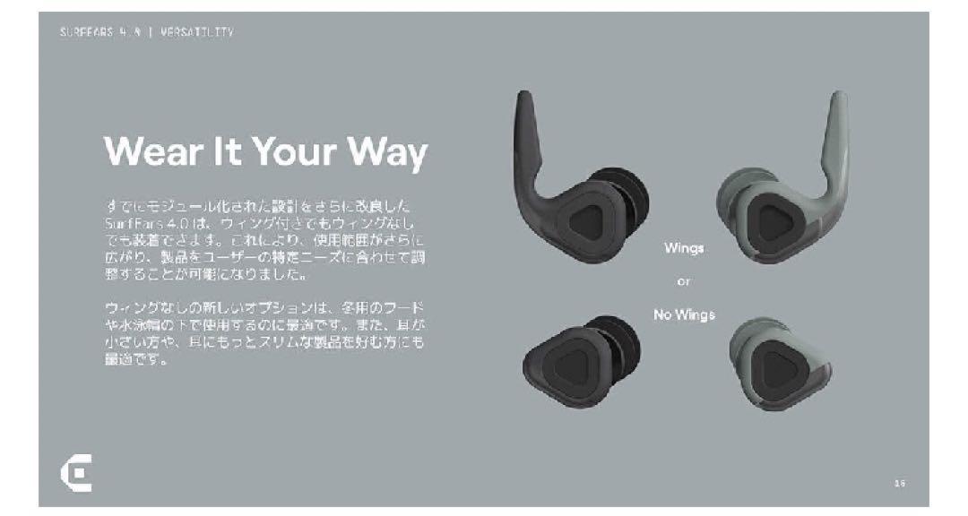 SURFEARS 4.0 サーフイヤー　音が聞こえる耳栓　Coral/Sky