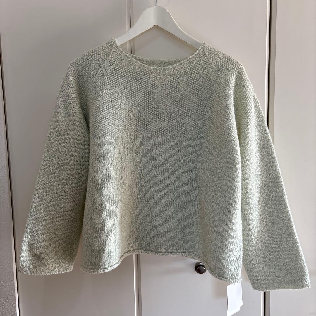 HANDS OF CREATION PLUS 長袖ニットセーター ミントグリーンFREE SIZE・Hands of creation