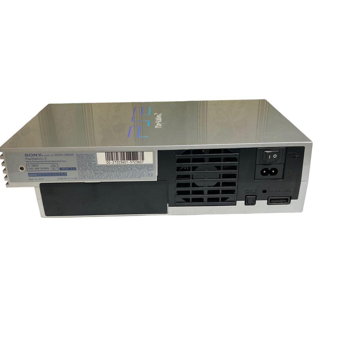 【動作確認済】SONY PS2 SCPH-39000 シルバー 直ぐ遊べるセット