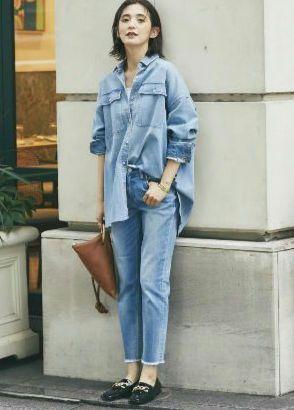 RIVE DROITE 別注 Healty denim Almondデニムシャツ