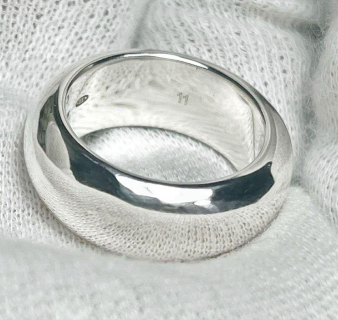 美品　GUCCI 指輪　シンプルロゴリング　10号