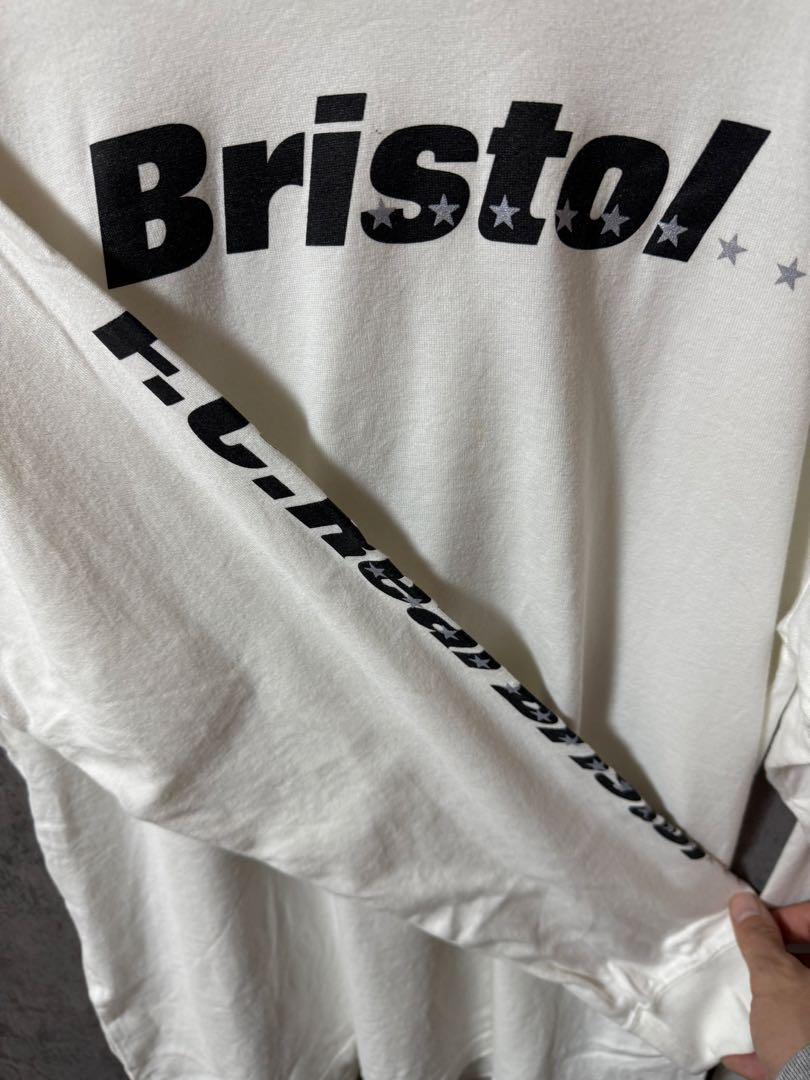 Bristol ロゴ 長袖カットソー ホワイト