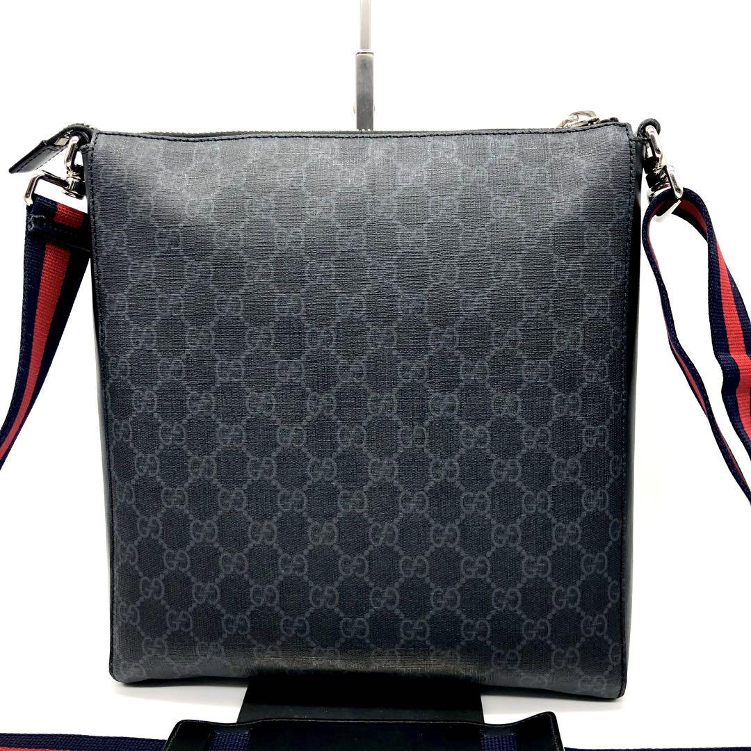 【美品】GUCCI ショルダーバッグ メッセンジャー GGスプリーム 保存箱付き