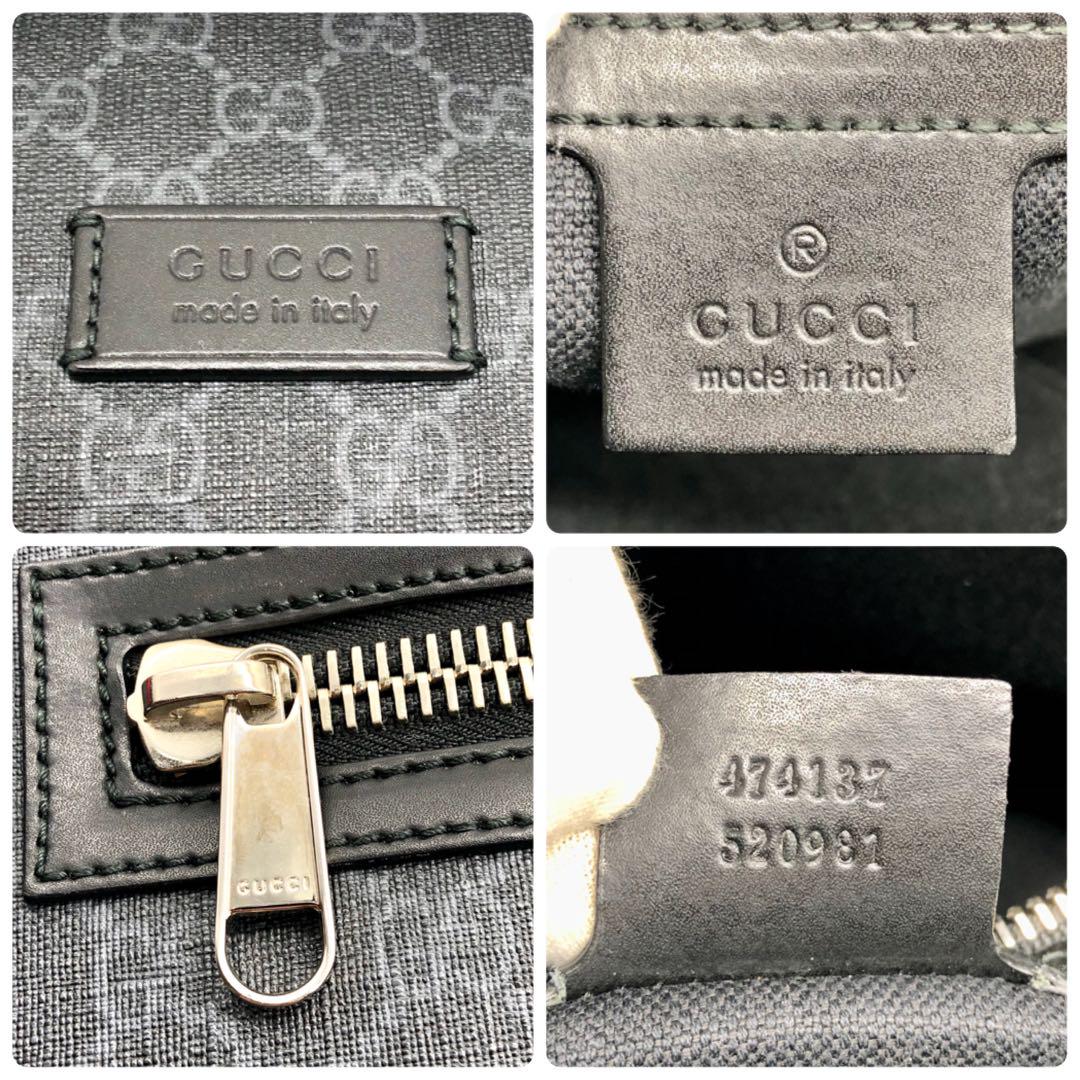 【美品】GUCCI ショルダーバッグ メッセンジャー GGスプリーム 保存箱付き