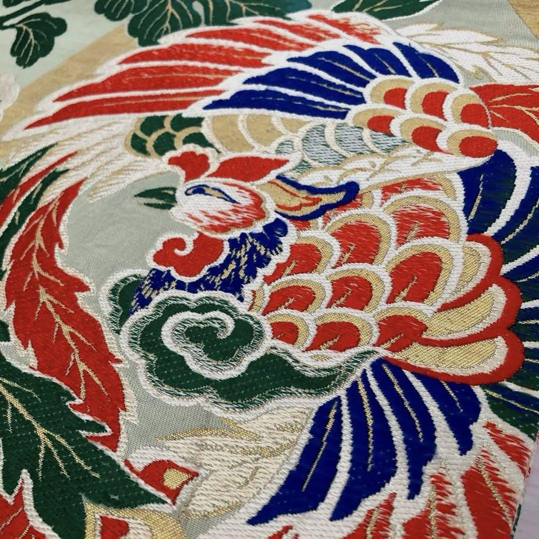 袋帯 鳳凰の織り出し