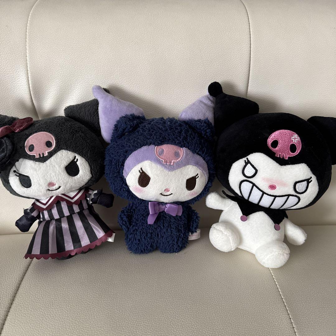 クロミちゃんぬいぐるみセット　黒紫 クロミちゃん ぬいぐるみセット 3体 - メルカリ