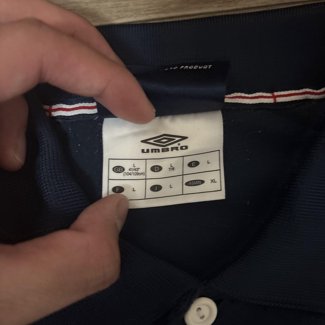 UMBRO×サッカー イングランド代表 長袖ポロシャツ