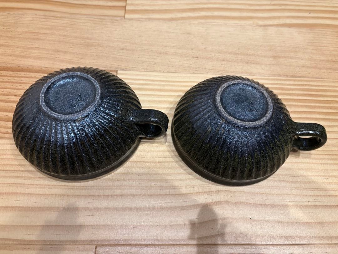 余宮隆スープカップ２客 黒釉新品、♥ WWW_OPDRERGINERDOGAN_COM