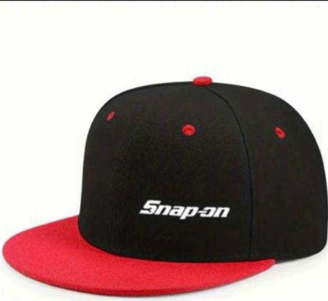 Snap-on ベースボールキャップ 黒|赤 微使用
