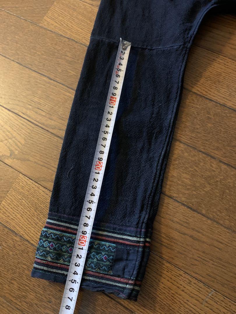 黒モン族　ジャケット　ジャケット　藍染め　手刺繍　ザオ族　民族　刺繍　モン族