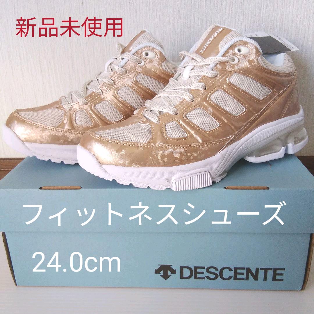 デサント フィットネスシューズ D-F-ZERO シャンパンゴールド
