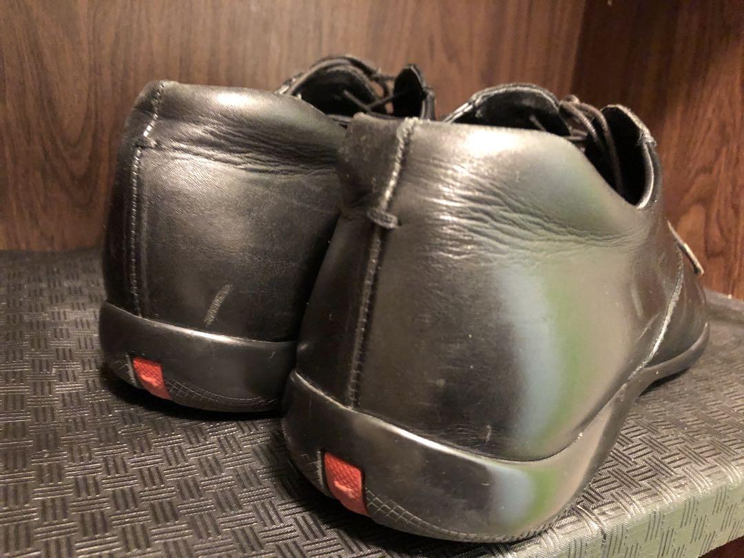 PRADA SPORT ドレスシューズ スニーカー 約27cm 黒/赤 サイズ8 PRADA SPORT ドレスシューズ スニーカー 約27cm 黒/赤 サイズ8
