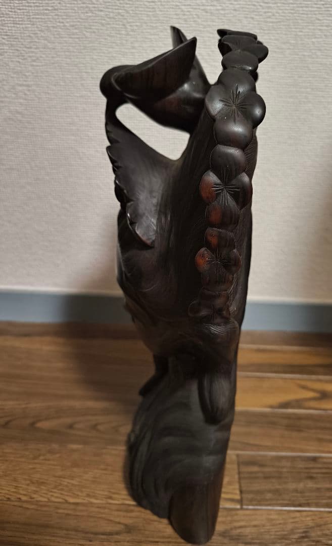 バリ島　木彫り　立像 BALI インドネシア バリ島 木彫り女性立像 高さ約60㎝ 民芸品