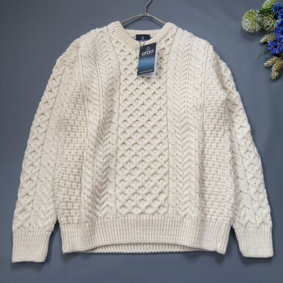 【新品】Aran Woollen Mills トラディショナル ローゲージニット