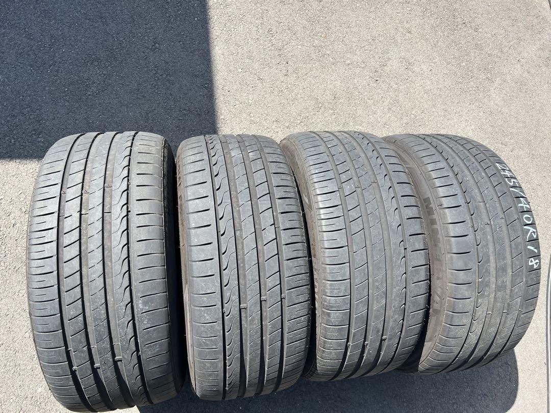 【】245/40R18 バリ山4本セット