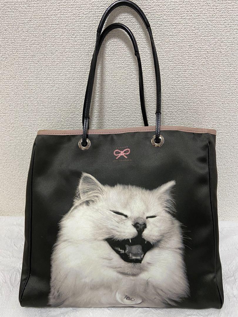 ANYA HINDMARCH アニヤハインドマーチ 転写 バッグ ネコ