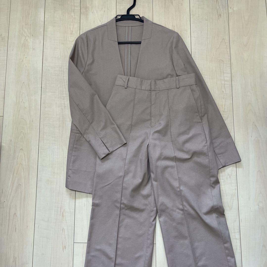 ナノ・ユニバース　セットアップジャケットパンツ　極美品 ナノユニバース セットアップジャケット パンツ 672-9118002