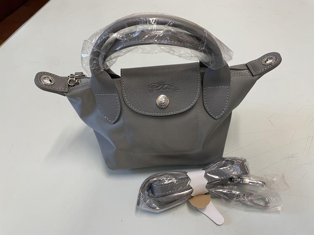 LONGCHAMP グレー ハンドバッグ　S