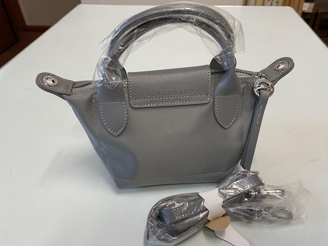 LONGCHAMP グレー ハンドバッグ　S