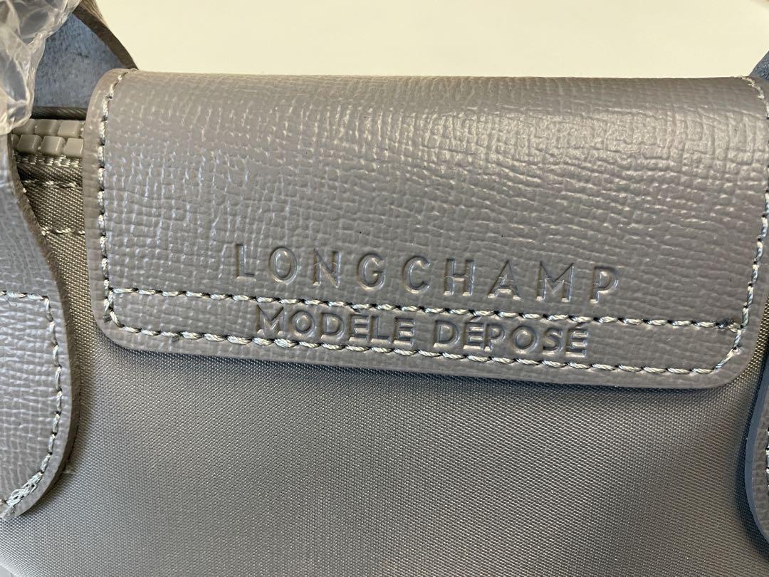 LONGCHAMP グレー ハンドバッグ　S