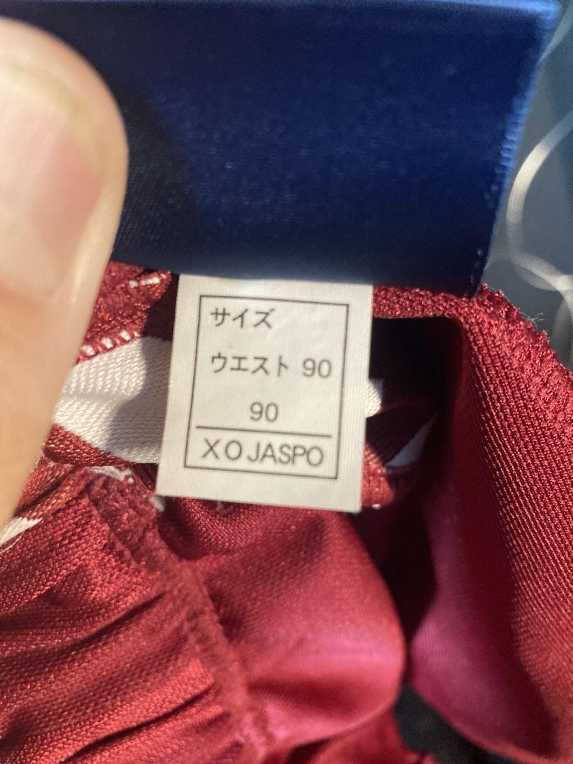 hummel ワインレッド ストライプジャージ セットアップ(下２本)