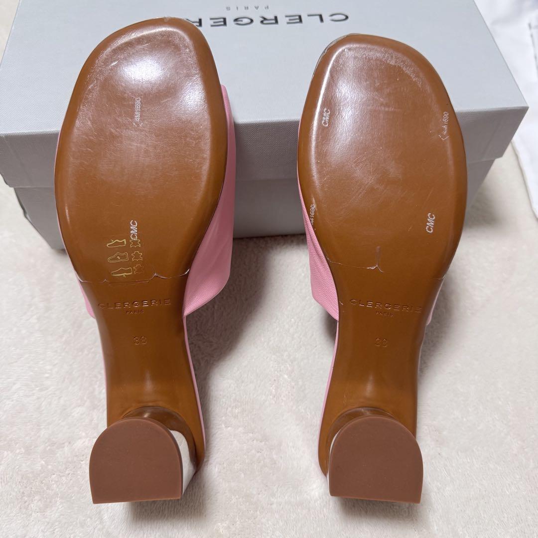 新品】CLERGERIE クレジュリー ミュールサンダル ピンク 38