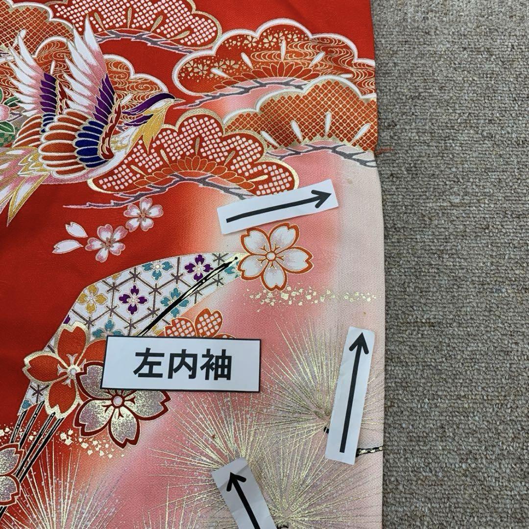 504axu21▪️七五三 3歳 お宮参り 女児 祝い着 鳳凰 金彩