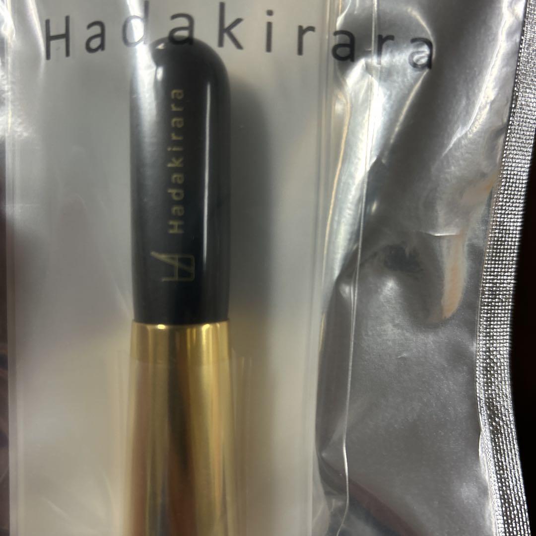 希少 ／ハダキララ　熊野筆 リス毛 特製パウダーブラシ 化粧筆 竹
