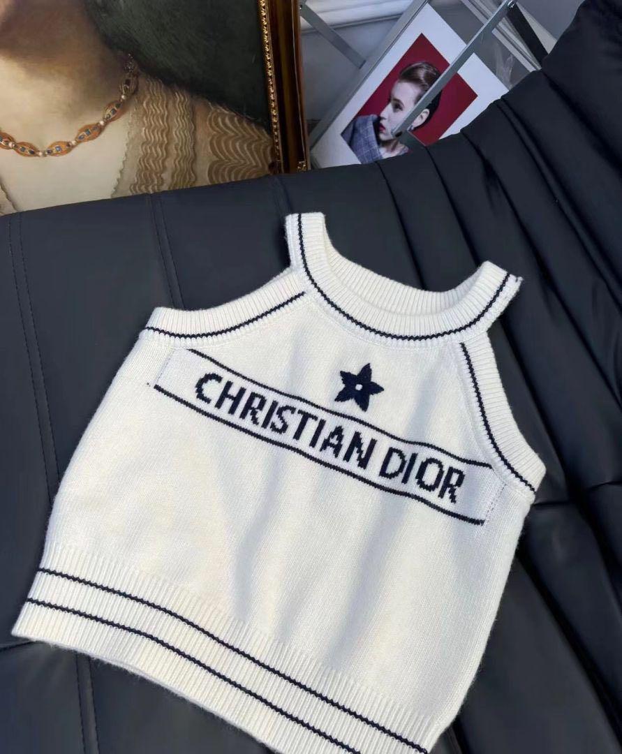新品 Dior マーニット タンクトップ ロゴ トップス S - タンク
