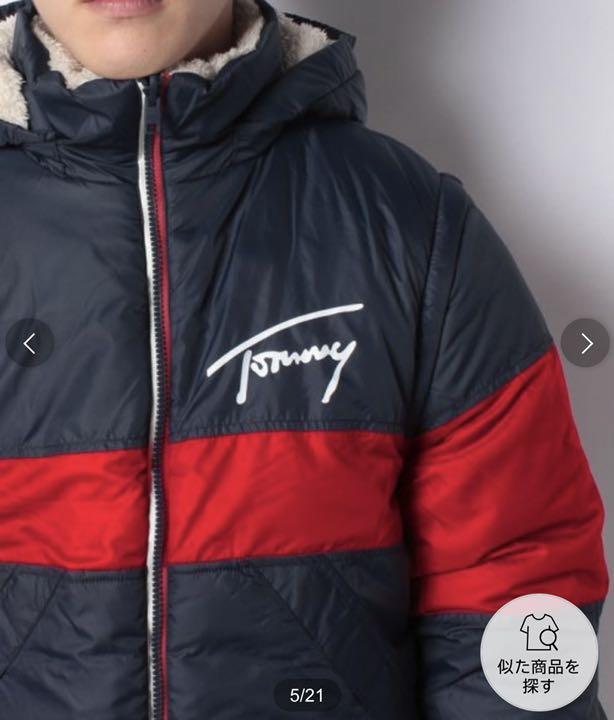 TOMMY JEANS リバーシブルシェルパジャケット