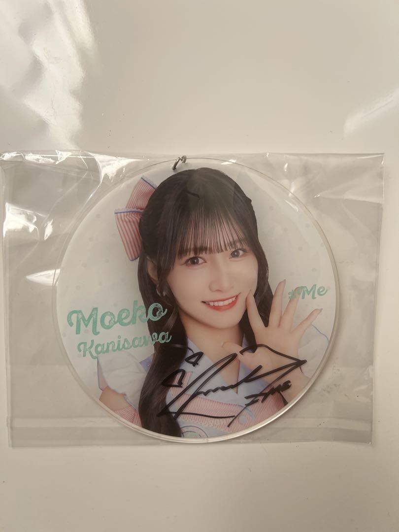≠ME 蟹沢萌子 ビックアクリルキーホルダー ノイミー 缶バッジくじ 直筆
