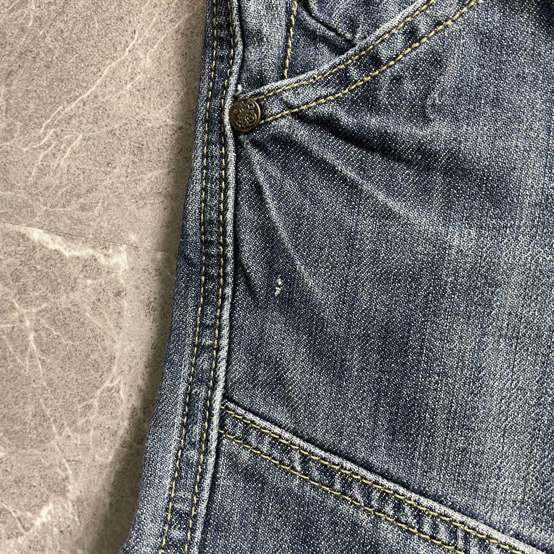 USED〈cargo denim pants y2k 切替 B系 HIPHOP〉