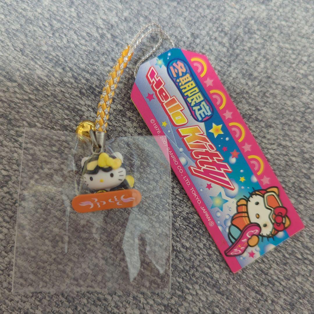 希少 レア ハローキティ スノーボード キーホルダー サンリオ - 美品 2002年当時物 冬季限定 スノボ 三つ編み ハロー