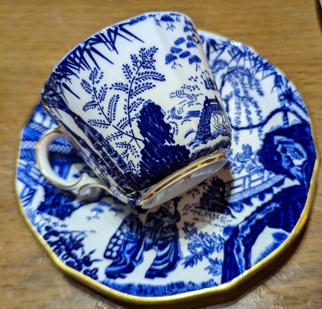 【希少品】英国アンティーク　ロイヤルクラウンダービー★ミカド★トリオ 希少！ロイヤルクラウンダービー MIKADO ミカド カップ＆ソーサー1966