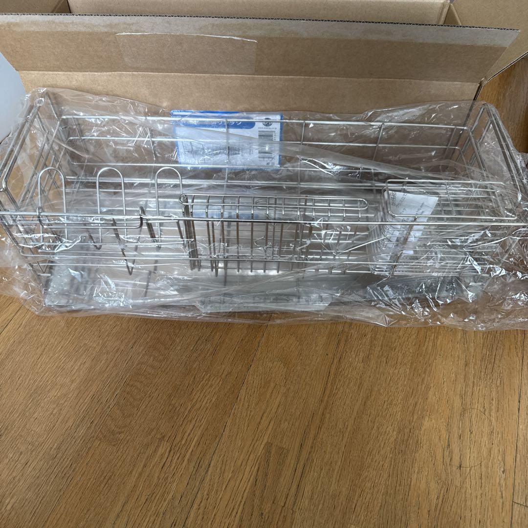 ステンレス製伸縮水切りカゴ
