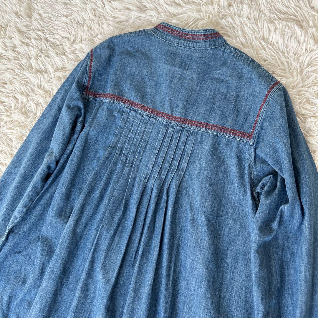 レア HYSTERIC GLAMOUR デニムワンピース ロング 刺繍 熊 星