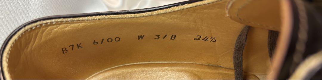 極美品-REGAL 24.5 ダークブラウン プレーントゥ