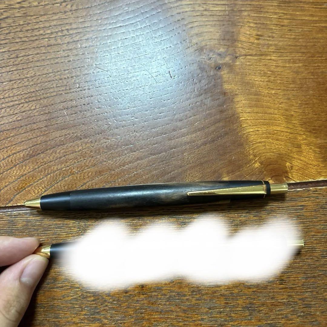 野原工芸　旧型黒柿ボールペン