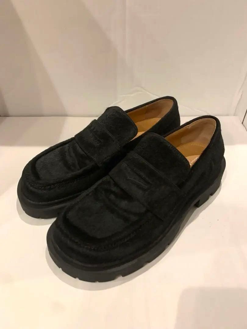 メゾンマルジェラ ローファー41 カーフヘア27cm Maison Margiela